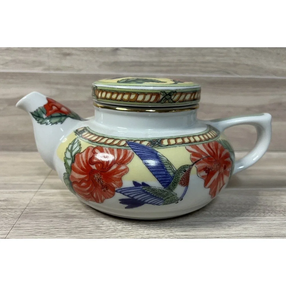 Hummingbird Collection by Siddhia Hutchinson Floral Hummingbird Teapot